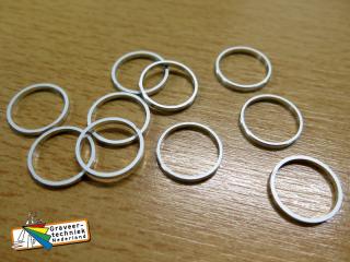 Vulringen 1mm - 1,5mm - 2mm -2,5mm - 3mm dik aluminium op maat gefreesd